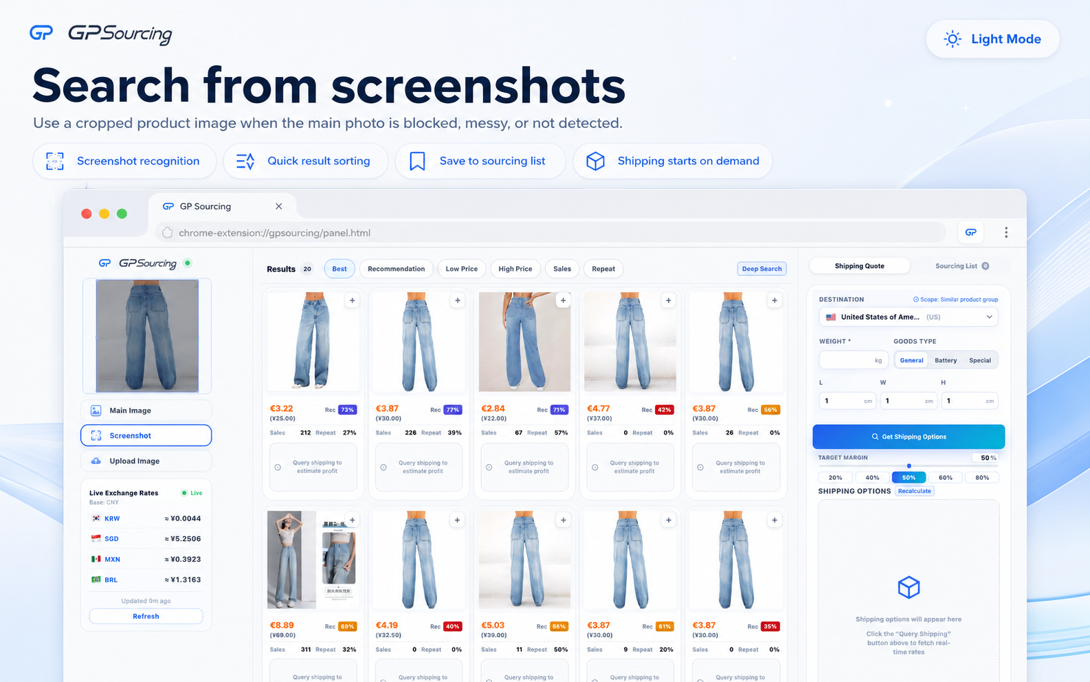 GP Sourcing: Screenshot Search